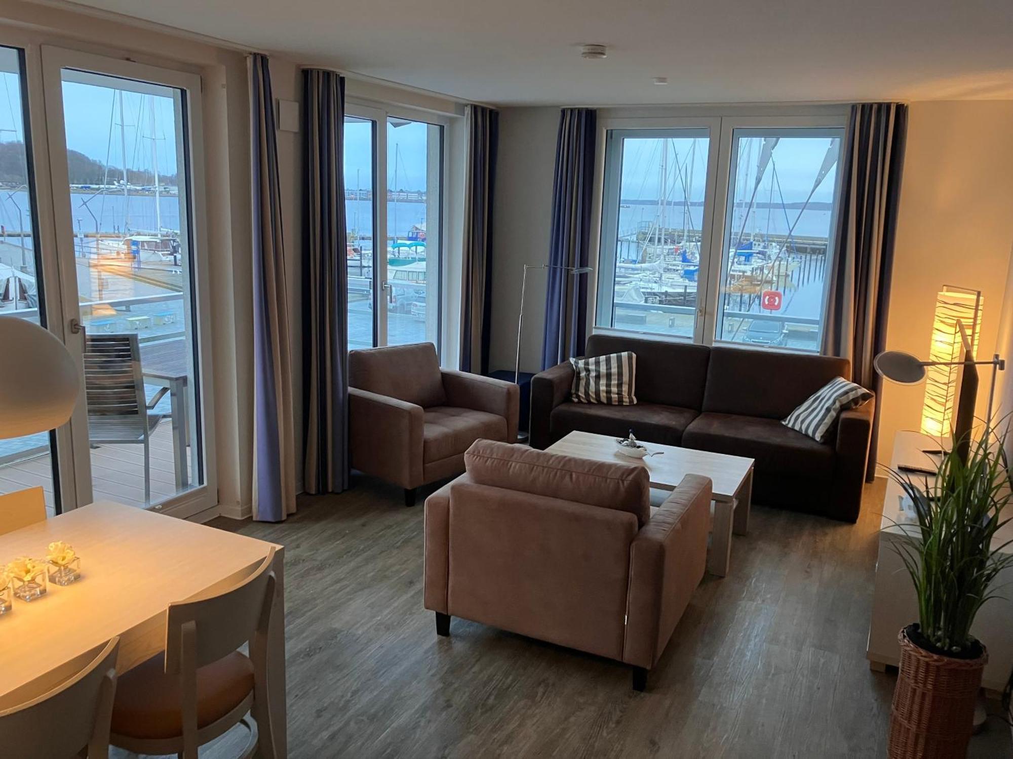 Apartment 10 - "Borbyblick" - Blickrichtung Hafen Und Offene See Eckernförde Extérieur photo
